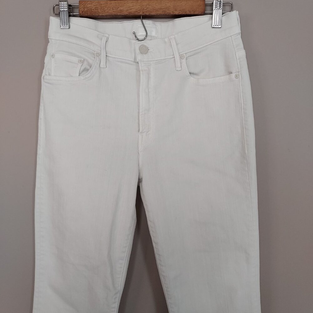 Mother The Insider Crop Step Fray Jeans Size 29 - Picture 4 of 14